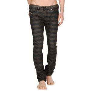 DIESEL Thavar 0816M W32/L32 Italy Men Jean Skinny Fit Denim Striped Pattern RARE